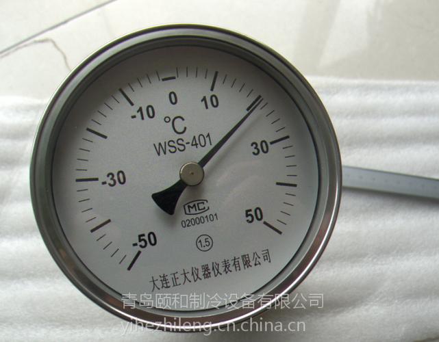 青岛供应温度仪表温度计wss401工业双金属温度计批发等图片